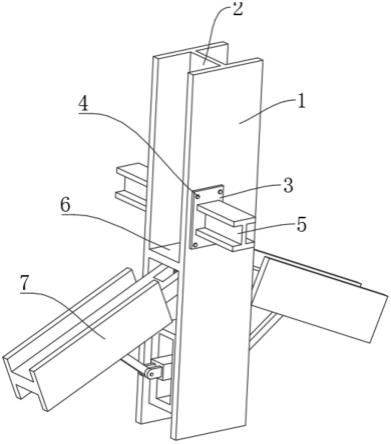 一种超高层建筑桁架与型钢架的连接结构的制作方法