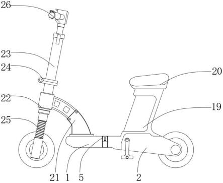 一种便捷性高可折叠的电动自行车的制作方法