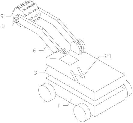 一种建筑工程用轮式挖掘机的制作方法