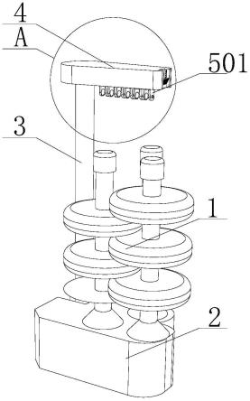 一种用于poy涤纶长丝的加弹机假捻器分丝装置的制作方法