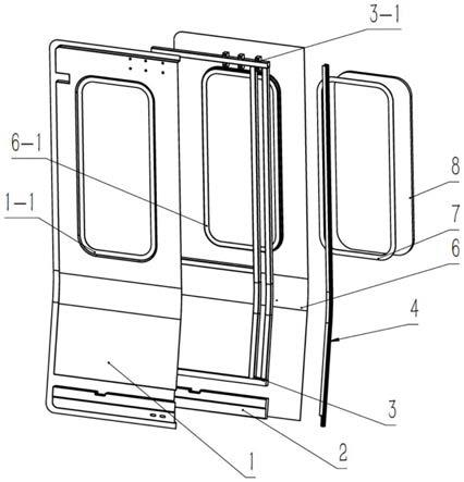 复合材料地铁车门的制作方法