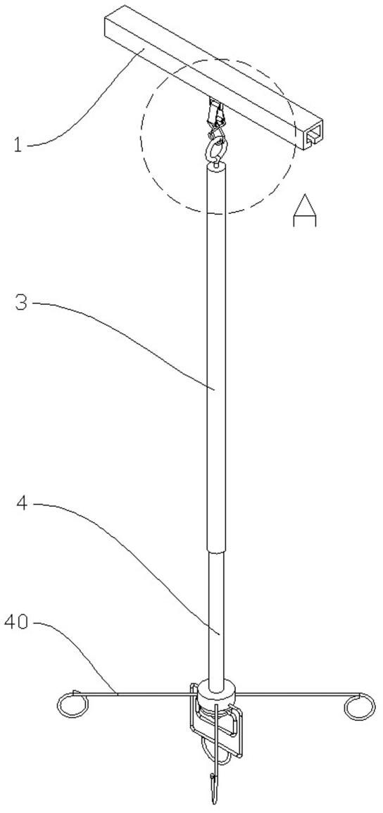 防脱落式输液挂架的制作方法