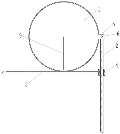 雷电防护接闪器保护范围测算量具的制作方法