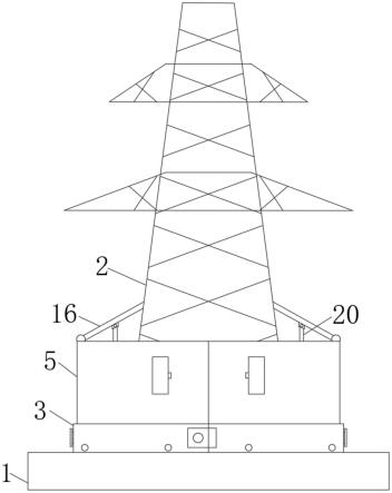 一种带防护装置的电力铁塔的制作方法
