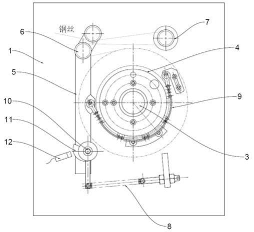 物联式智能双捻机用放线装置的制作方法