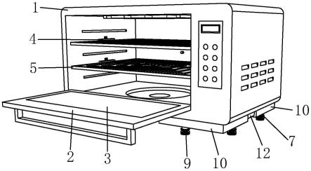 一种带有防滑底座的微蒸烤箱的制作方法