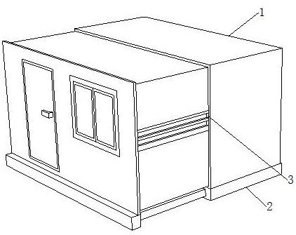 一种精致绿色建筑施工型可伸缩箱式活动房屋的制作方法