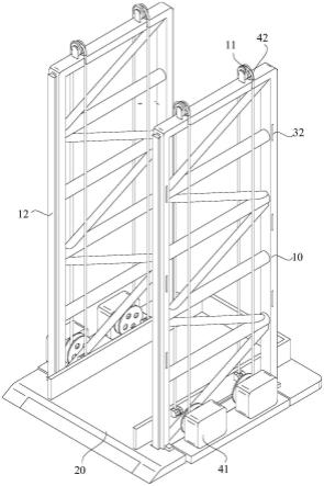 立体车库堆垛机的平层定位装置的制作方法