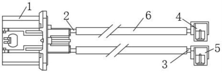 一种高压线采用特软硅胶线的高压线束的制作方法