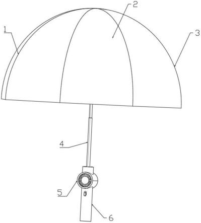 一种新型吹风太阳伞的制作方法