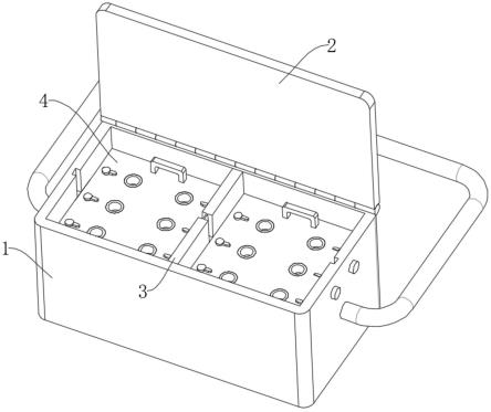 一种医学检验用具分类放置的医学检验箱的制作方法