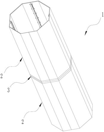 多边形风电塔筒分片式组合结构和风电塔筒及其应用