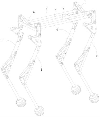 腿部结构及四足机器人的制作方法