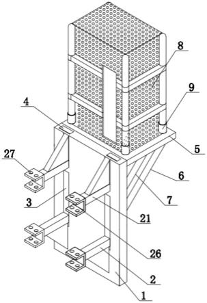 一种建筑外立面新型防护脚手架辅助支撑结构的制作方法