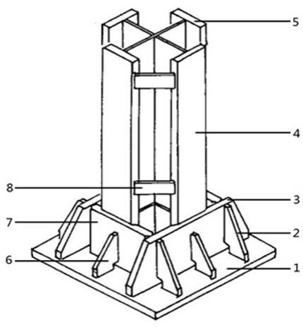 一种新型钢柱及柱脚连接结构的制作方法