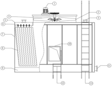 一种高效制冷机房用横流式冷却塔的制作方法