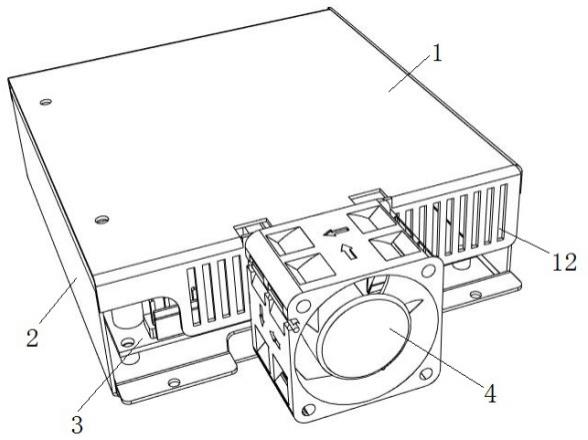 一种1U工控机双电源总成及机箱的制作方法