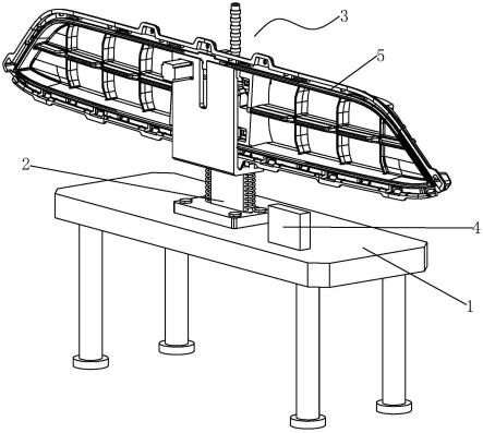 一种汽车进气格栅装配件用质检平台的制作方法
