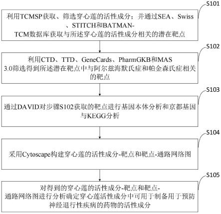 一种穿心莲在制备用于预防神经退行性疾病药物中的用途