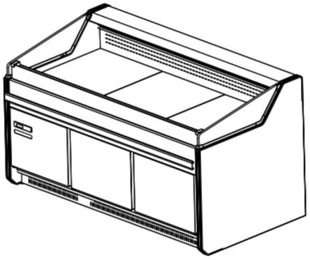 一种自带冷藏储藏箱的敞开式服务柜的制作方法
