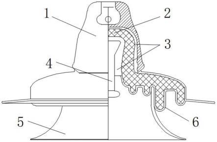 一种复合式钟罩型绝缘子的制作方法