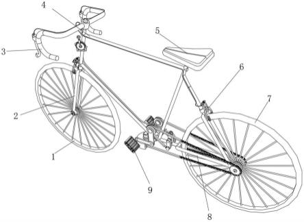 一种新型省力无级变速自行车的制作方法