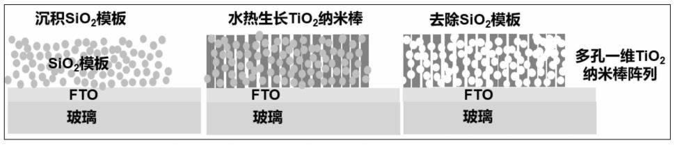 多孔单晶TiO2纳米棒阵列与Cu2O组建的嵌套型异质结太阳能电池及界面改性的方法