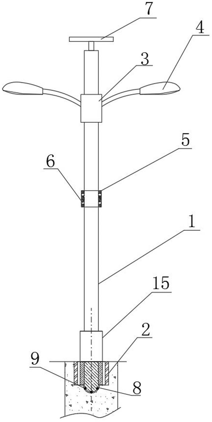 抗震路灯塔杆的制作方法