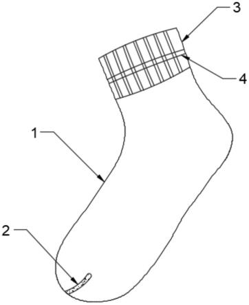 一种防顶破加厚高耐磨短袜的制作方法