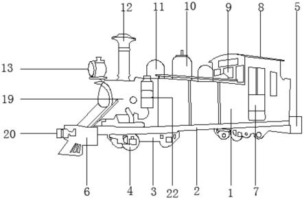 节能环保冷蒸汽小火车的制作方法