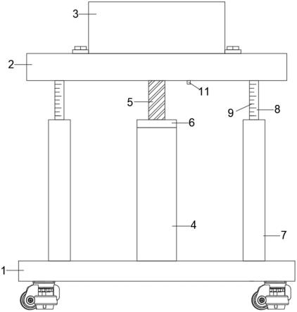 一种建筑机械检测仪器用高度调节机构的制作方法