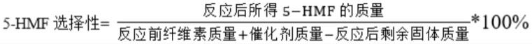 一种金属合金/凹凸棒石复合材料在纤维素转化5-羟甲基糠醛反应中的应用