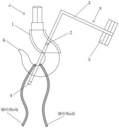 一种行车吊钩绳索自卸装置的制作方法