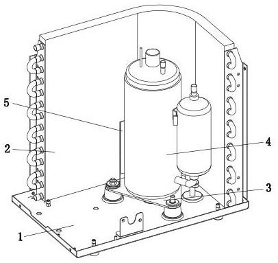 空气源热泵泳池机用的压缩机护栏的制作方法
