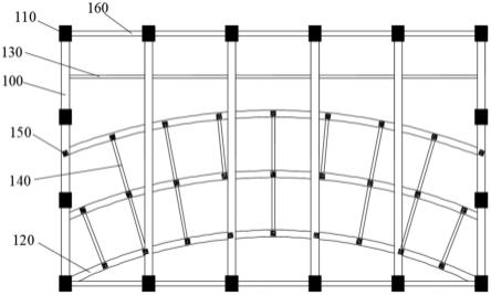 一种平面弧形转换桁架的制作方法