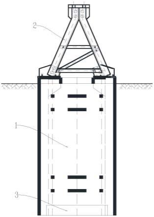 埋入式基础的线路塔的制作方法