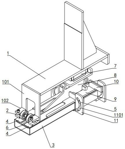 入盒压盒滚轮结构的制作方法