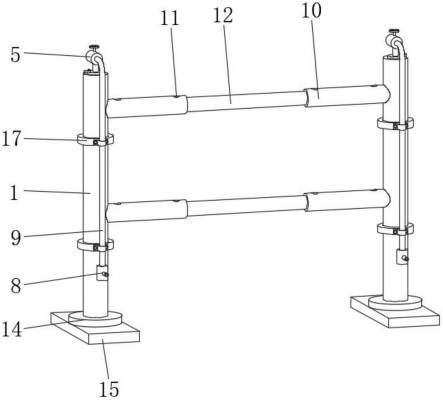 一种具有喷水功能的建筑施工防护栏的制作方法