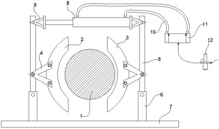 一种气缸调压式的联轴器抱刹机构的制作方法
