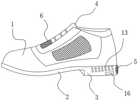 一种新型无线充电蓄电池抽气除臭鞋的制作方法