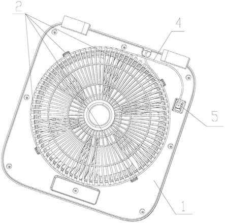 一种具有电源线收线结构的转页扇的制作方法