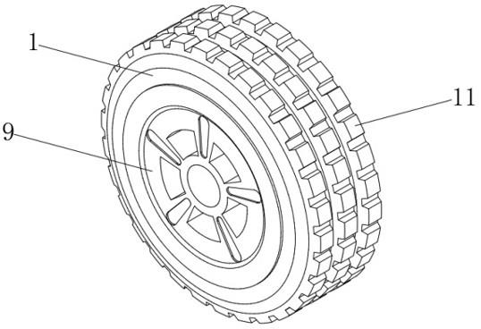 一种减震减噪新型橡胶轮胎的制作方法