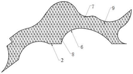 异形边界的单层曲面空间网壳的网格划分方法及空间网壳与流程