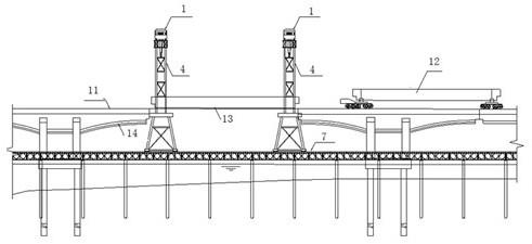 一种通航桥梁上部结构拆除用组合门吊的制作方法