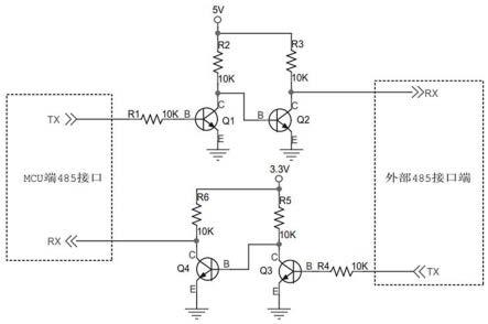 一种光伏组件控制器485接口电平转换保护电路的制作方法