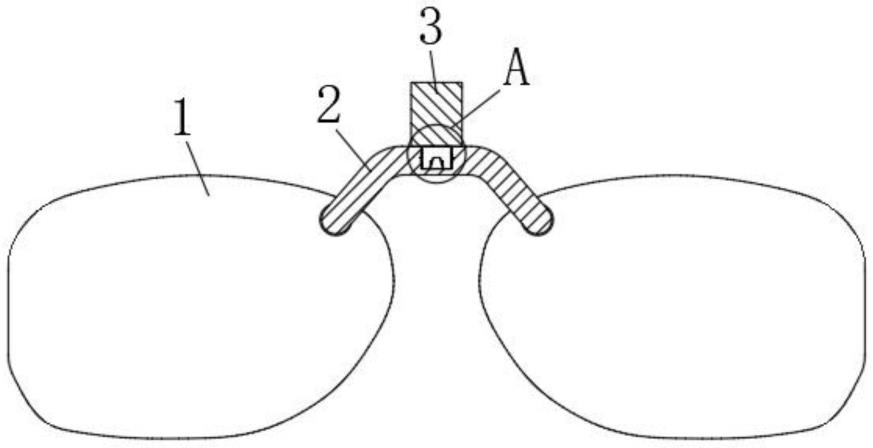 挂钩式旋转眼镜的制作方法