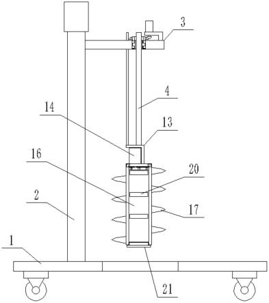 一种建筑工程混凝土管桩掏桩装置的清淤结构的制作方法