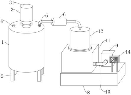 一种碳酸亚乙烯酯蒸馏用减压装置的制作方法
