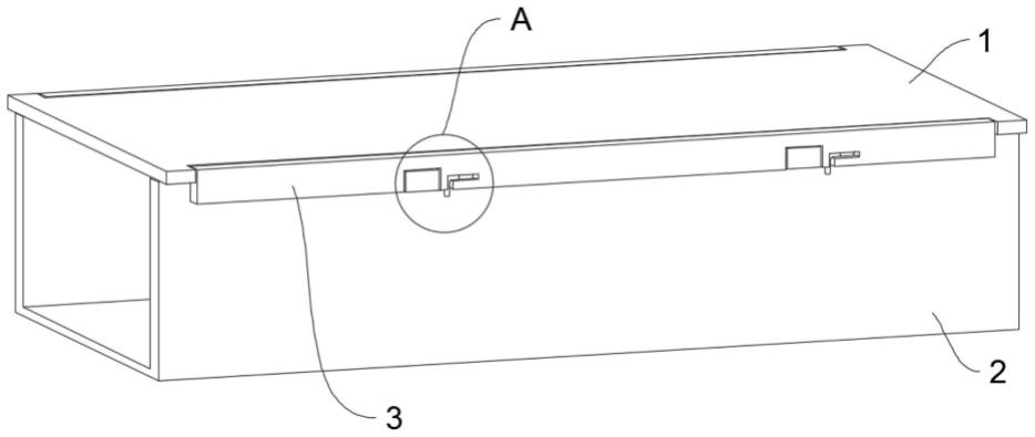 一种槽式电缆桥架用顶盖锁紧结构的制作方法