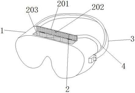 透气性防感染医用护目镜的制作方法